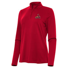 St. Louis Cardinals Antigua Women's Reprocess Quarter-Zip Top - Red | MLB Online