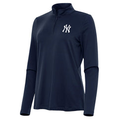 New York Yankees Antigua Women's Reprocess Quarter-Zip Top - Navy | MLB For sale