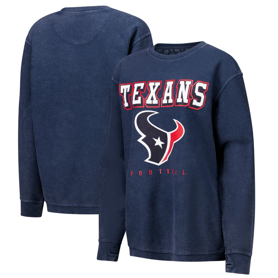 Houston Texans  G-III 4Her by Carl Banks Women's Comfy Cord Pullover Sweatshirt