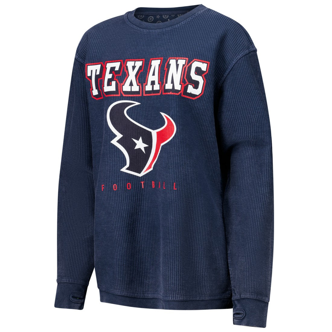 Houston Texans  G-III 4Her by Carl Banks Women's Comfy Cord Pullover Sweatshirt