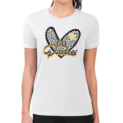 San Diego Padres G-III 4Her by Carl Banks Women's Super-Slim Fit Lightweight Leopard Heart T-Shirt | MLB Sale