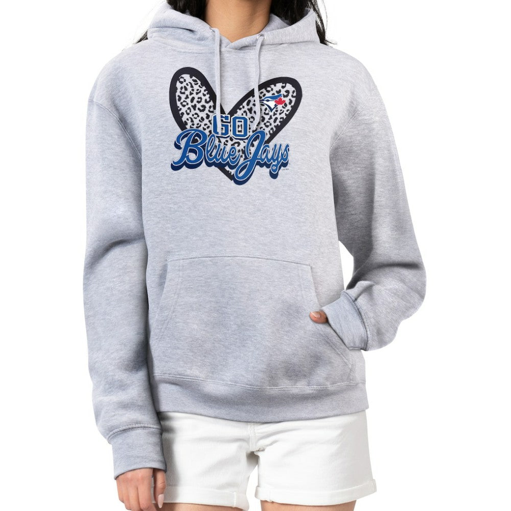 Toronto Blue Jays G-III 4Her by Carl Banks Women's Leopard Heart Pullover Hoodie | MLB Online