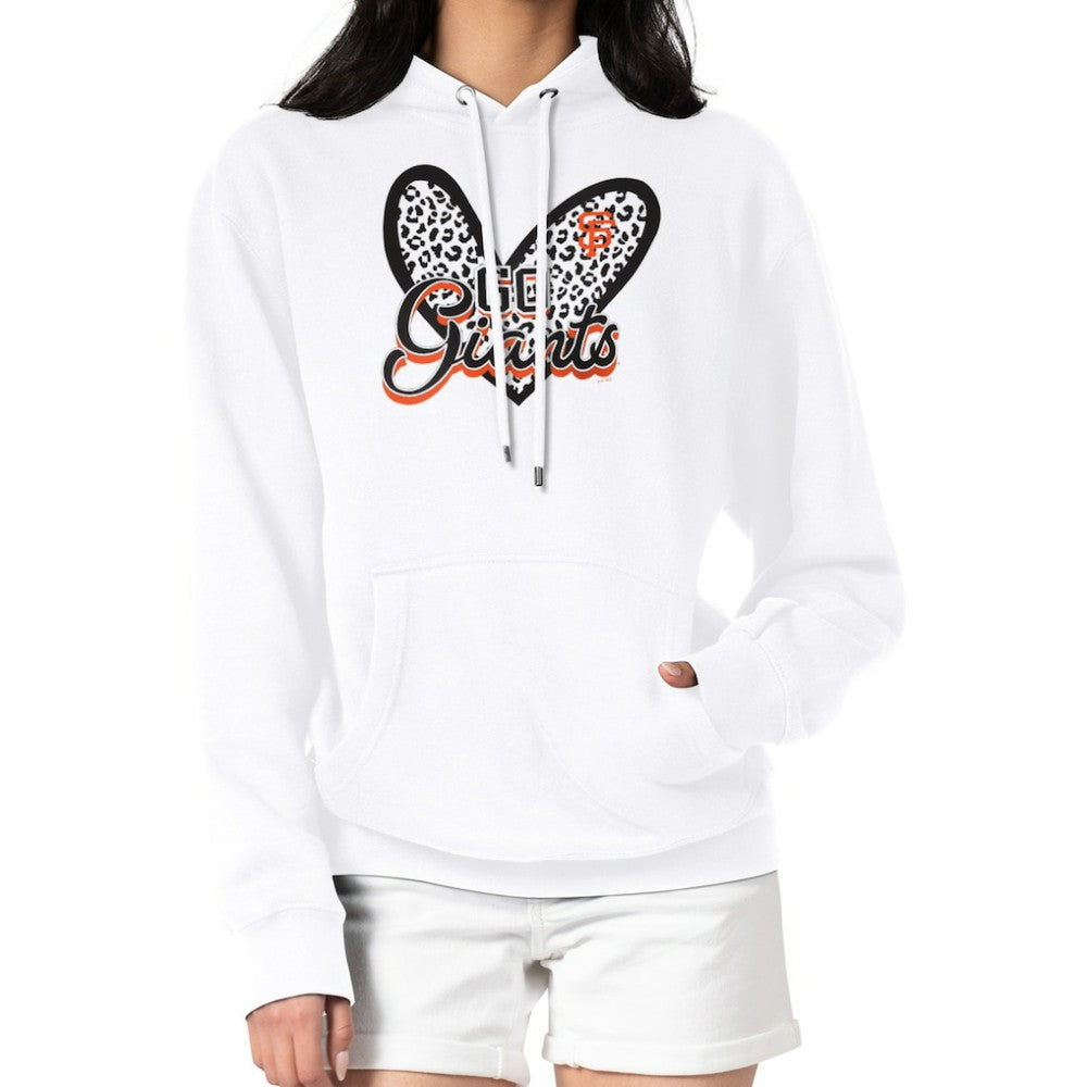 San Francisco Giants G-III 4Her by Carl Banks Women's Leopard Heart Pullover Hoodie | MLB Near me