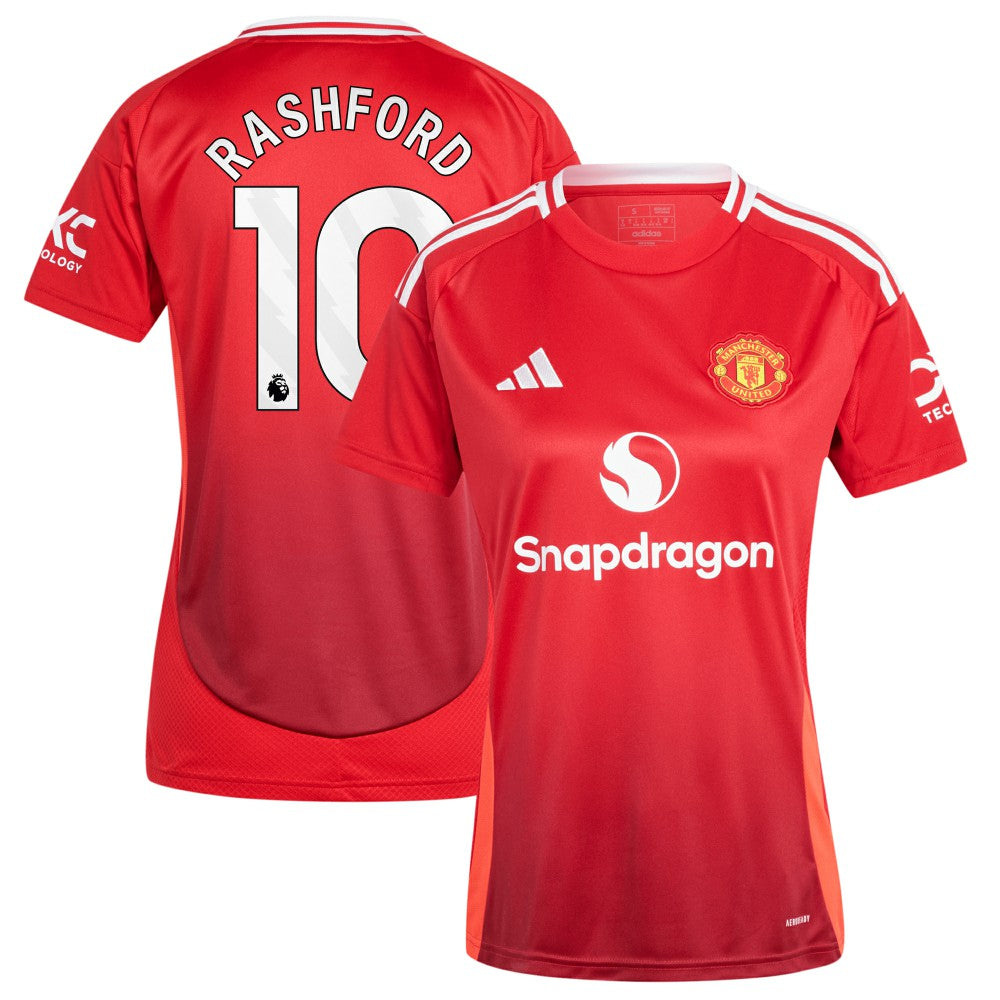 Marcus Rashford Manchester United Women's 2024/25 Home Replica Player Jersey Red - Adidas