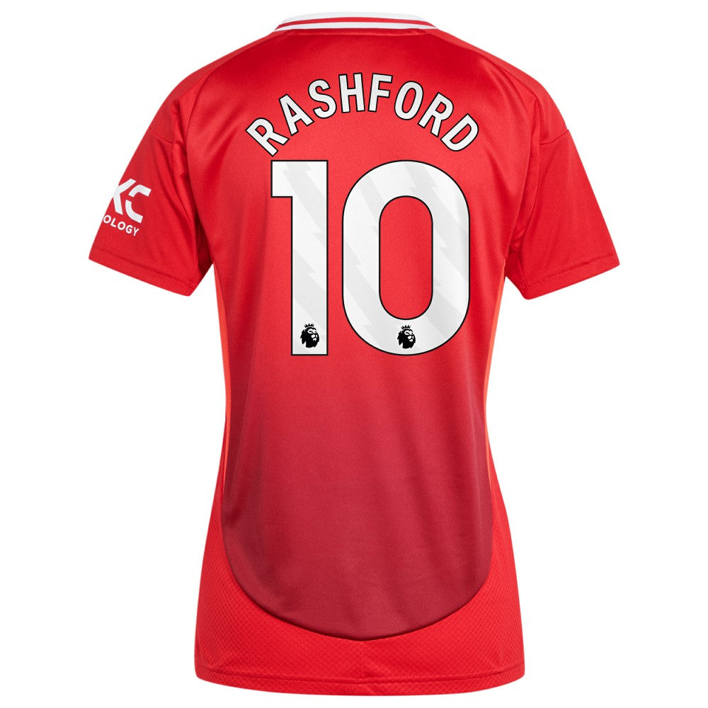 Marcus Rashford Manchester United Women's 2024/25 Home Replica Player Jersey Red - Adidas