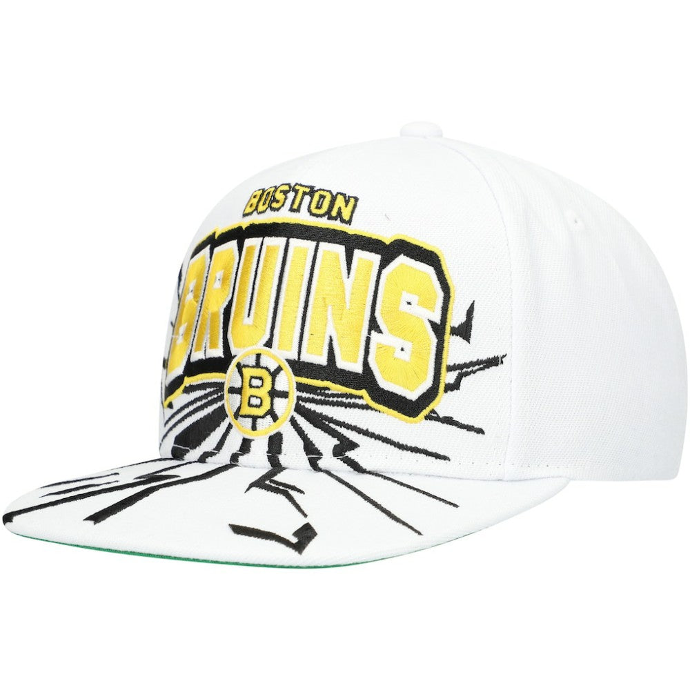 Boston Bruins Mitchell & Ness Youth After Shock Snapback Hat Outlet