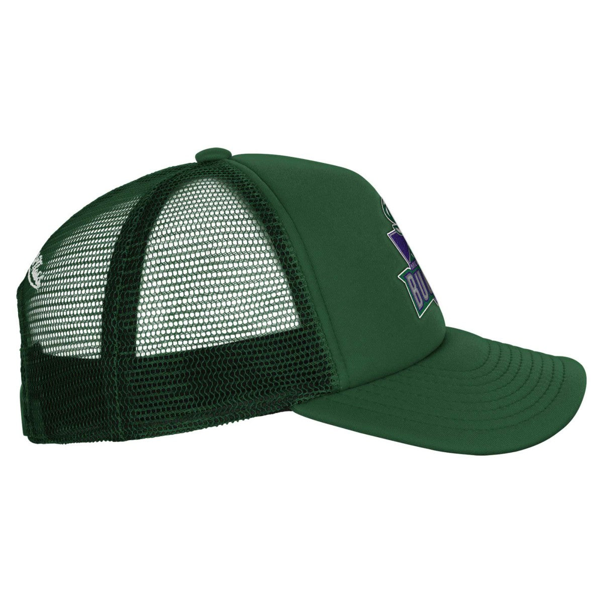 Milwaukee Bucks Youth Core Evergreen Trucker Adjustable Hat New