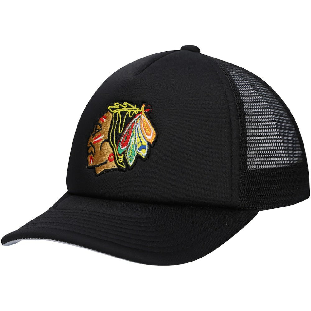Chicago Blackhawks Mitchell & Ness Youth Core Trucker Adjustable Hat Outlet