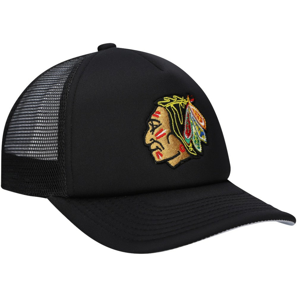 Chicago Blackhawks Mitchell & Ness Youth Core Trucker Adjustable Hat Outlet