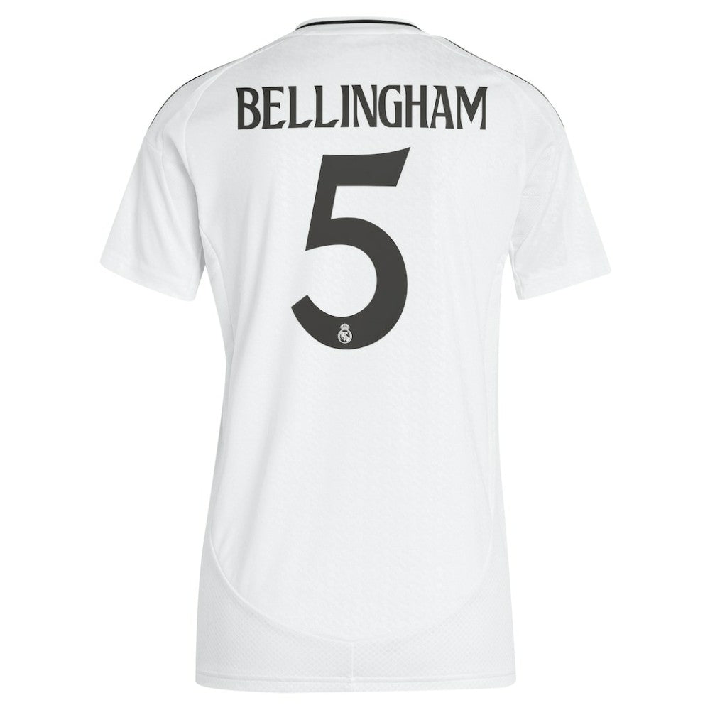 Jude Bellingham Real Madrid Women's 2024/25 Home Replica Player Jersey White - Adidas