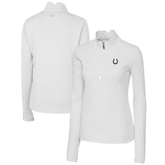Indianapolis Colts  Cutter & Buck Women's Traverse Stretch DryTec Quarter-Zip Top