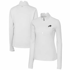 Buffalo Bills  Cutter & Buck Women's Traverse Stretch DryTec Quarter-Zip Top