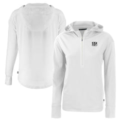 Cincinnati Bengals  Cutter & Buck Women's Daybreak Eco Recycled Half-Zip Hoodie