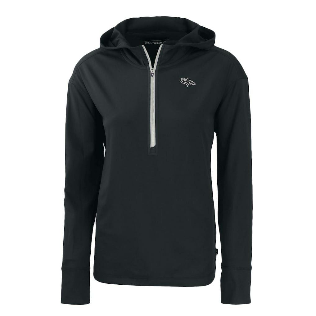 Denver Broncos  Cutter & Buck Women's Daybreak Eco Recycled Half-Zip Hoodie