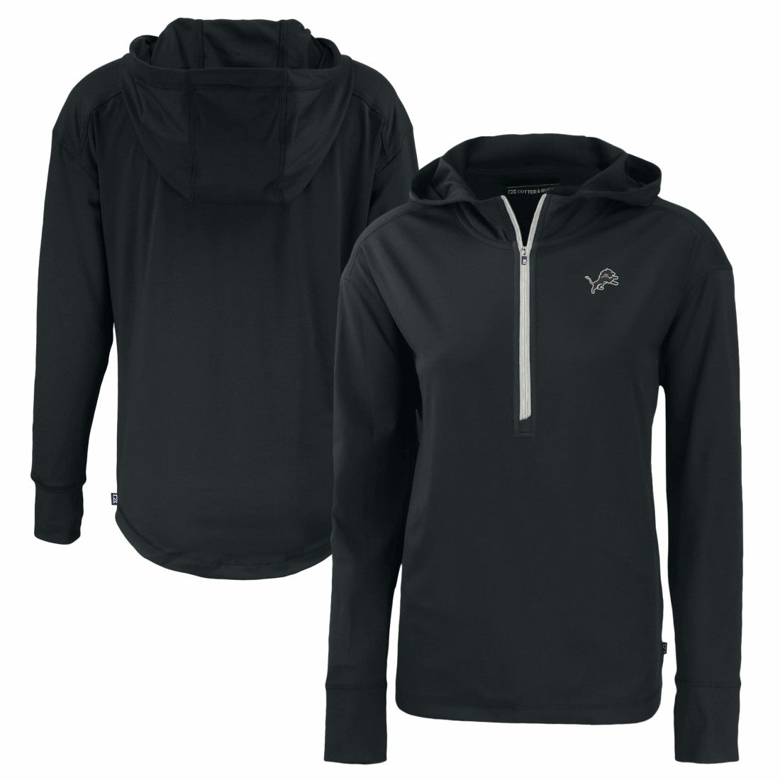 Detroit Lions  Cutter & Buck Women's Daybreak Eco Recycled Half-Zip Hoodie