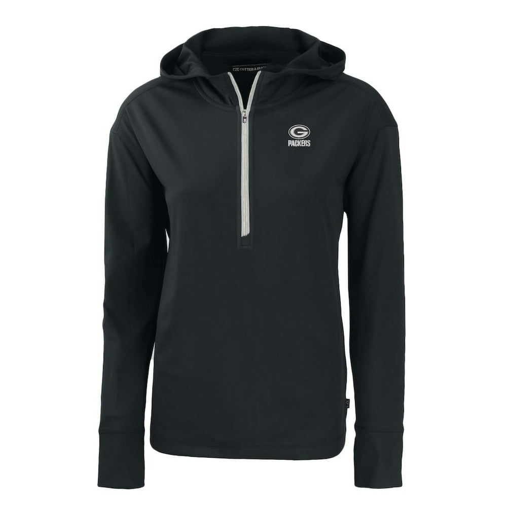 Green Bay Packers  Cutter & Buck Women's Daybreak Eco Recycled Half-Zip Hoodie