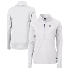 Minnesota Vikings  Cutter & Buck Women's Adapt Eco Knit Stretch Recycled Half-Zip Pullover Top