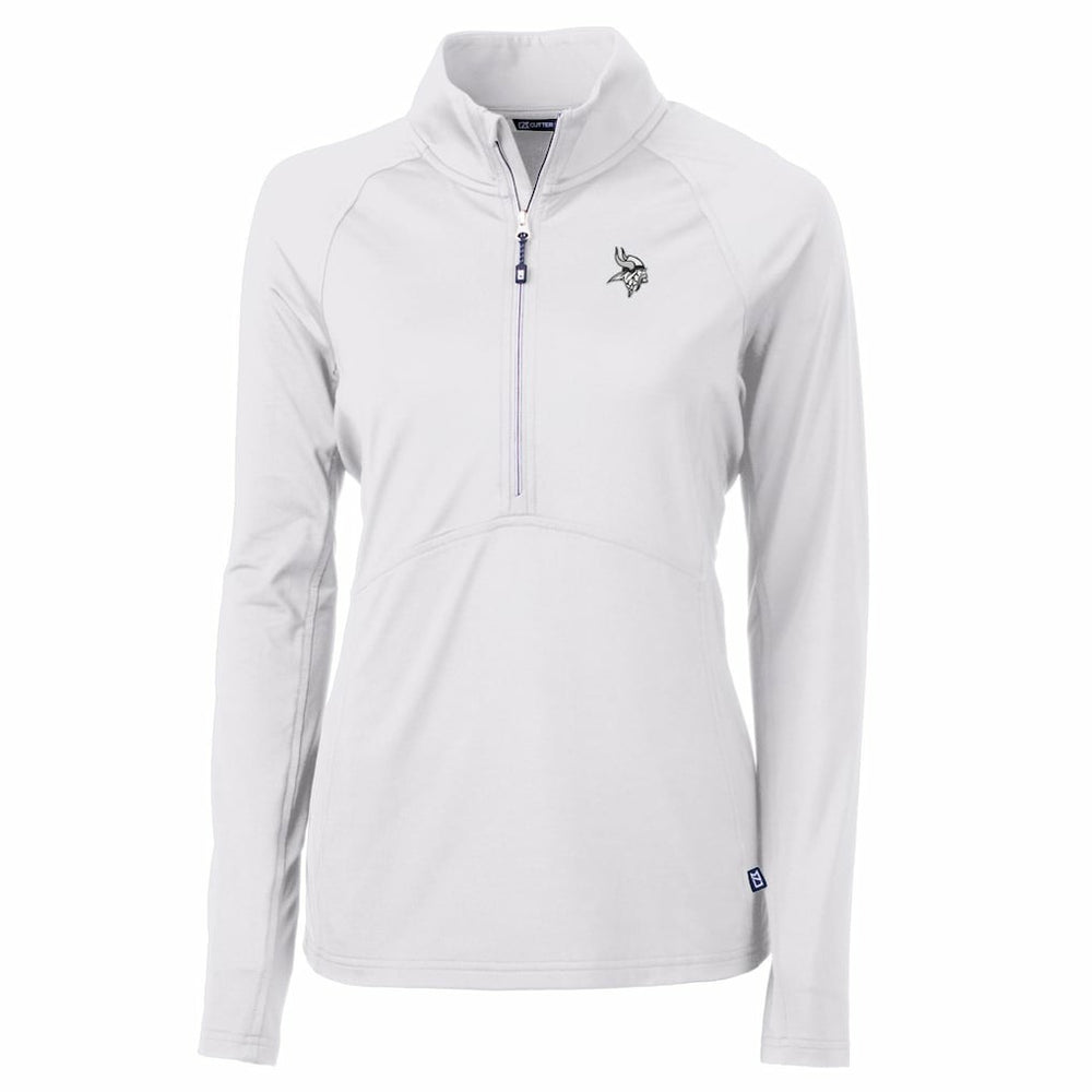 Minnesota Vikings  Cutter & Buck Women's Adapt Eco Knit Stretch Recycled Half-Zip Pullover Top