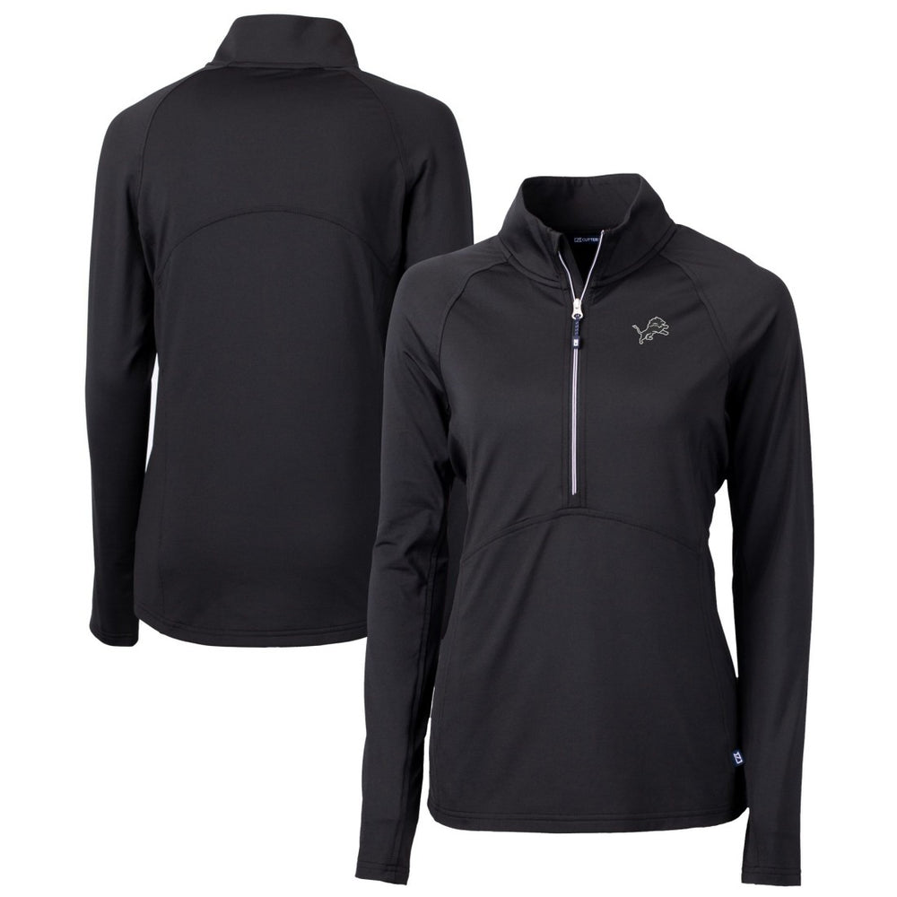 Detroit Lions  Cutter & Buck Women's Adapt Eco Knit Stretch Recycled Half-Zip Pullover Top