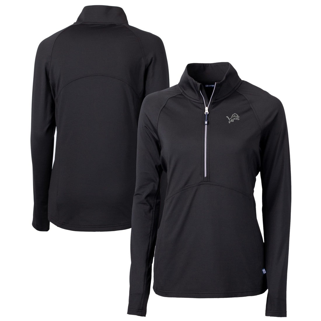 Detroit Lions  Cutter & Buck Women's Adapt Eco Knit Stretch Recycled Half-Zip Pullover Top