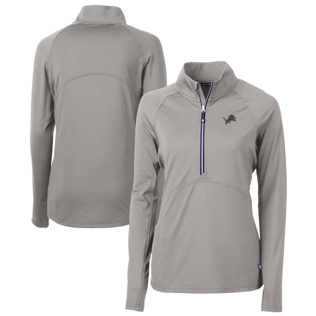 Detroit Lions  Cutter & Buck Women's Adapt Eco Knit Stretch Recycled Half-Zip Pullover Top