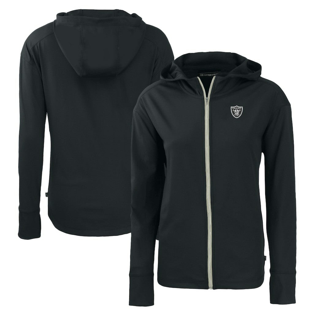 Las Vegas Raiders  Cutter & Buck Women's Daybreak Eco Recycled Full-Zip Hoodie