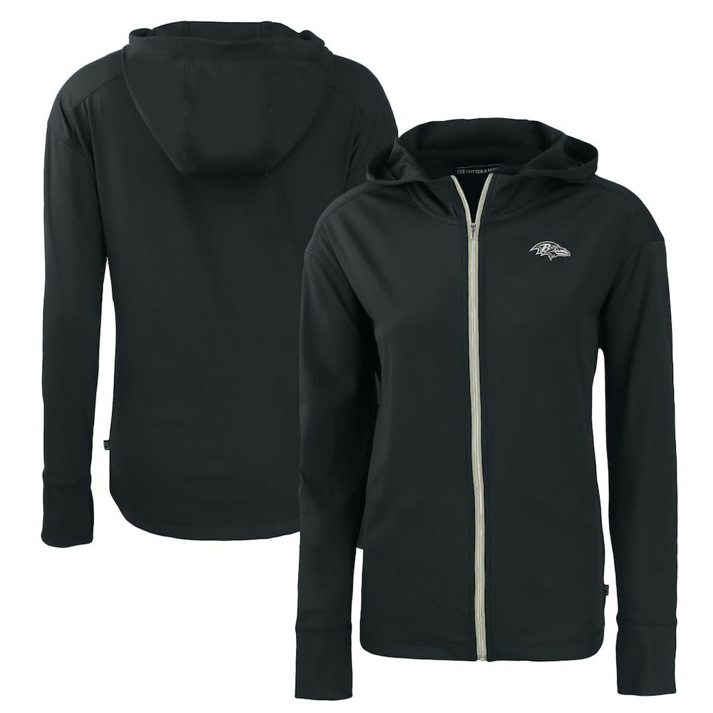 Baltimore Ravens  Cutter & Buck Women's Daybreak Eco Recycled Full-Zip Hoodie