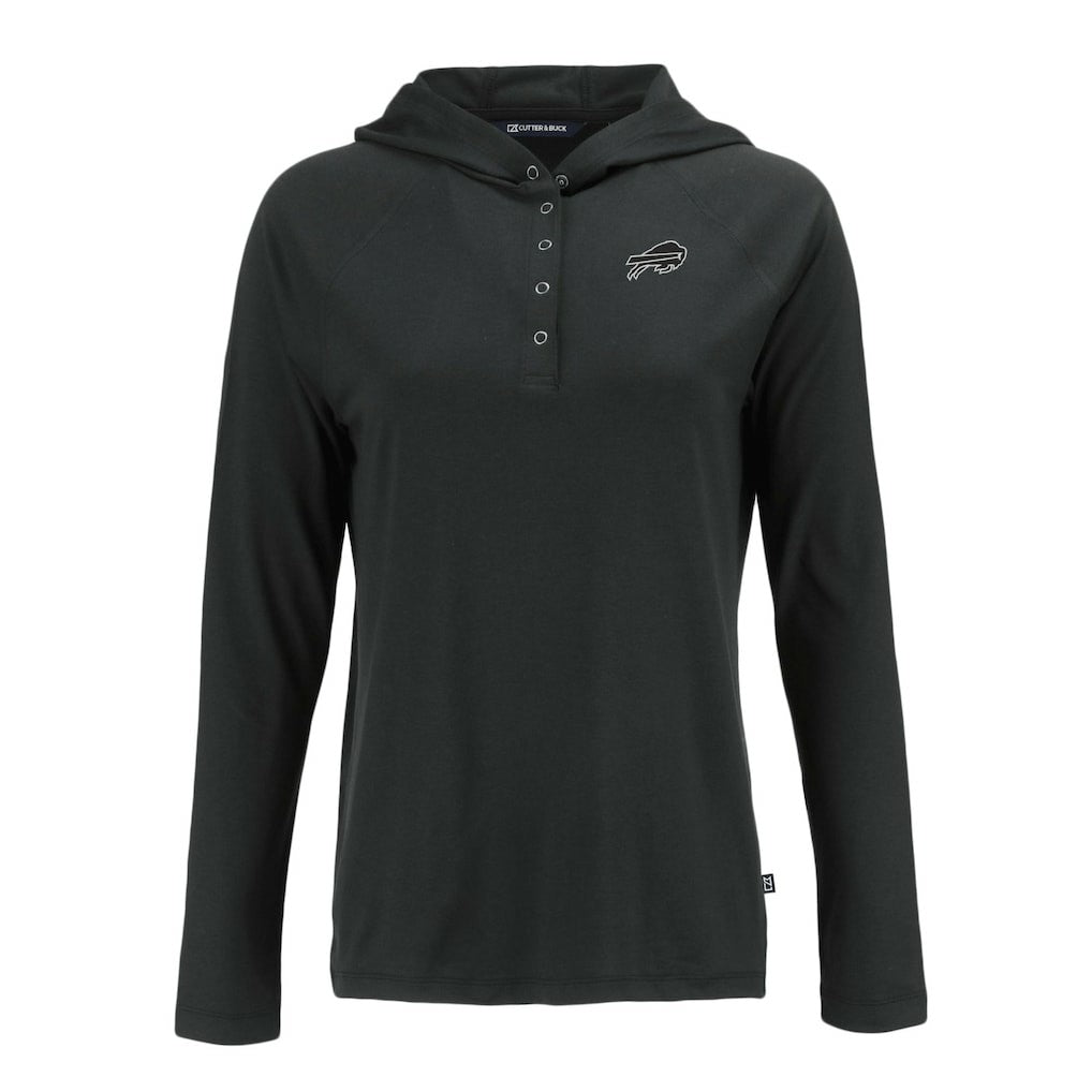Buffalo Bills  Cutter & Buck Women's Coastline Epic Comfort Eco Recycled Long Sleeve Hoodie T-Shirt
