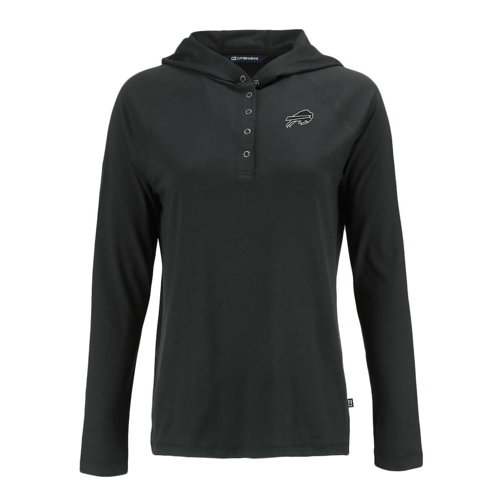 Buffalo Bills  Cutter & Buck Women's Coastline Epic Comfort Eco Recycled Long Sleeve Hoodie T-Shirt