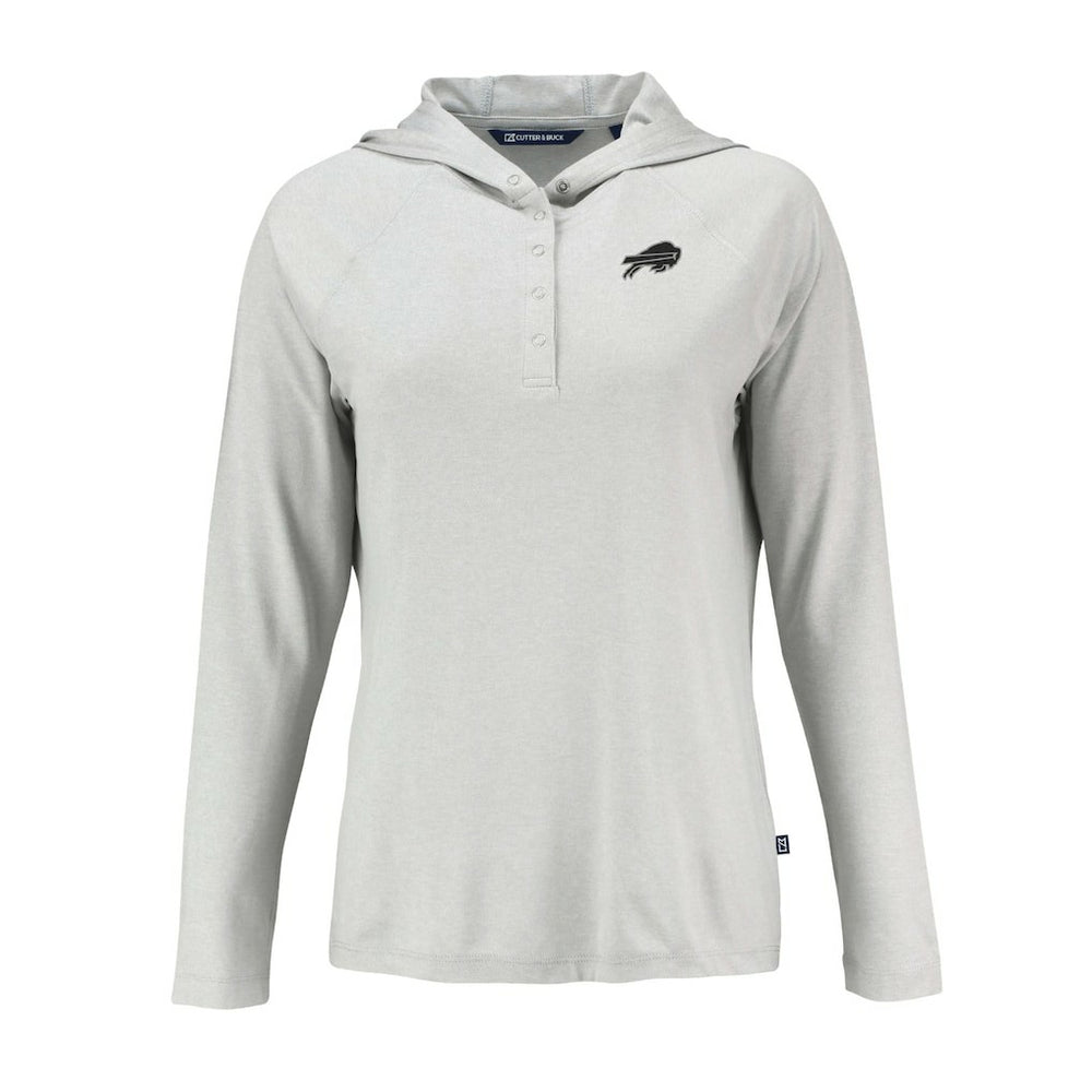 Buffalo Bills  Cutter & Buck Women's Coastline Epic Comfort Eco Recycled Long Sleeve Hoodie T-Shirt