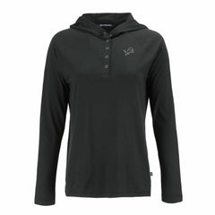 Detroit Lions  Cutter & Buck Women's Coastline Epic Comfort Eco Recycled Long Sleeve Hoodie T-Shirt