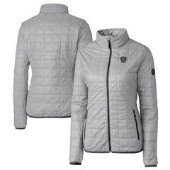 Las Vegas Raiders  Cutter & Buck Women's Rainier PrimaLoft Eco Insulated Full-Zip Puffer Jacket