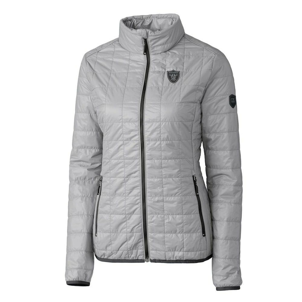Las Vegas Raiders  Cutter & Buck Women's Rainier PrimaLoft Eco Insulated Full-Zip Puffer Jacket
