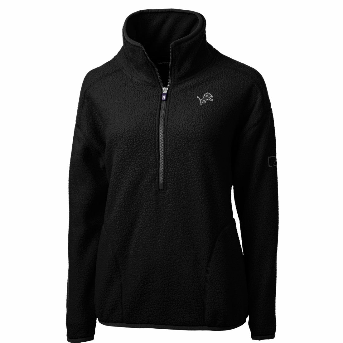 Detroit Lions  Cutter & Buck Women's Cascade Eco Sherpa Fleece Half-Zip Jacket
