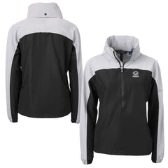 Green Bay Packers  Cutter & Buck Women's Charter Eco Recycled Half-Zip Hoodie Anorak Jacket
