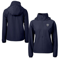 Chicago Bears  Cutter & Buck Women's Charter Eco Recycled Half-Zip Hoodie Anorak Jacket