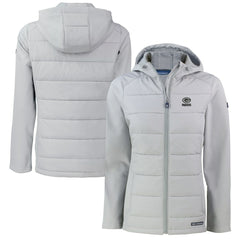 Green Bay Packers  Cutter & Buck Women's Evoke Hybrid Eco Softshell Recycled Full-Zip Hoodie Jacket