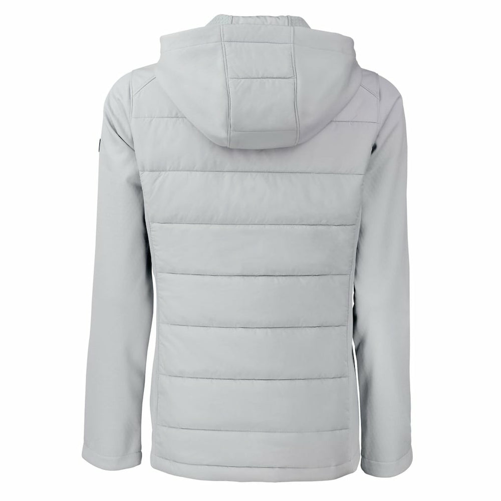 Green Bay Packers  Cutter & Buck Women's Evoke Hybrid Eco Softshell Recycled Full-Zip Hoodie Jacket