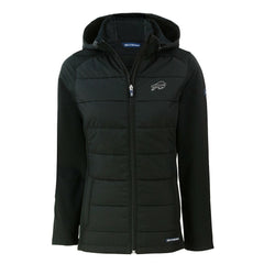 Buffalo Bills  Cutter & Buck Women's Evoke Hybrid Eco Softshell Recycled Full-Zip Hoodie Jacket