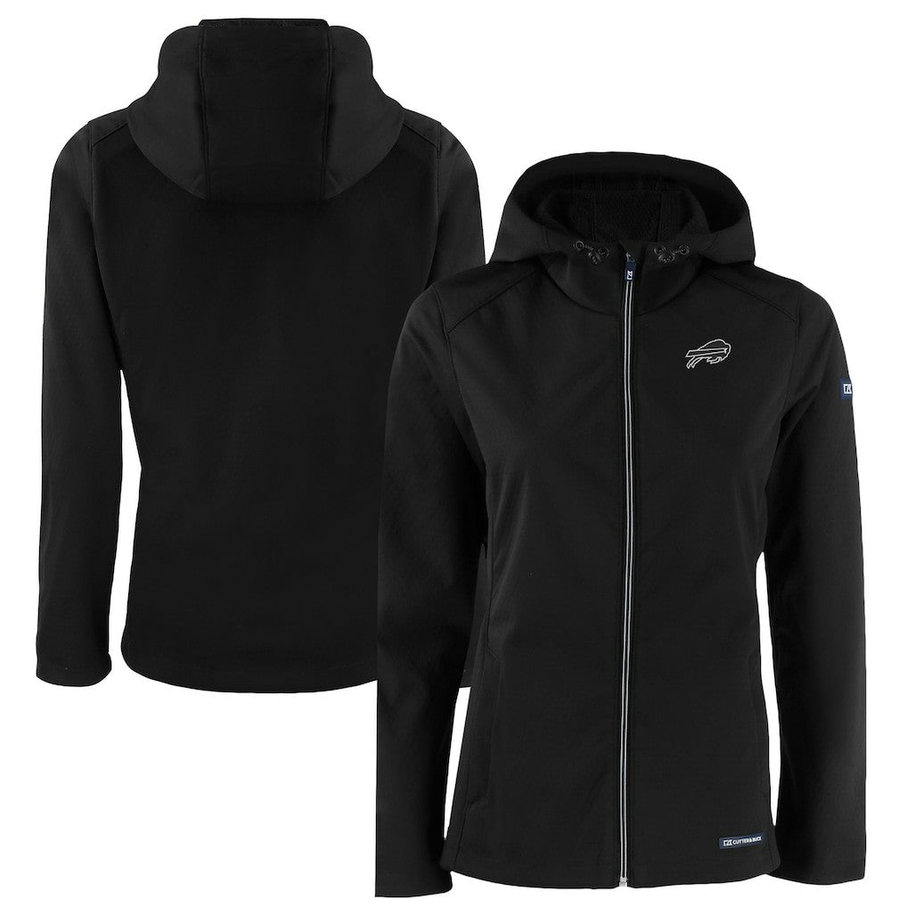 Buffalo Bills  Cutter & Buck Women's Evoke Eco Softshell Recycled Full-Zip Hoodie Jacket