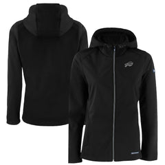 Buffalo Bills  Cutter & Buck Women's Evoke Eco Softshell Recycled Full-Zip Hoodie Jacket