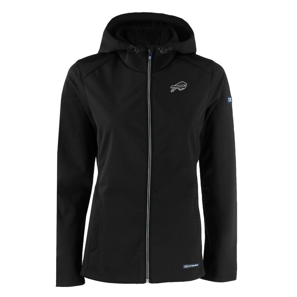 Buffalo Bills  Cutter & Buck Women's Evoke Eco Softshell Recycled Full-Zip Hoodie Jacket