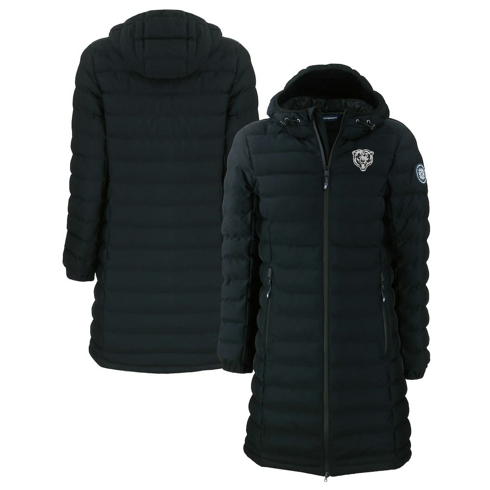 Chicago Bears  Cutter & Buck Women's Mission Ridge Repreve Eco Insulated Full-Zip Hoodie Long Puffer Jacket