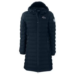 Denver Broncos  Cutter & Buck Women's Mission Ridge Repreve Eco Insulated Full-Zip Hoodie Long Puffer Jacket