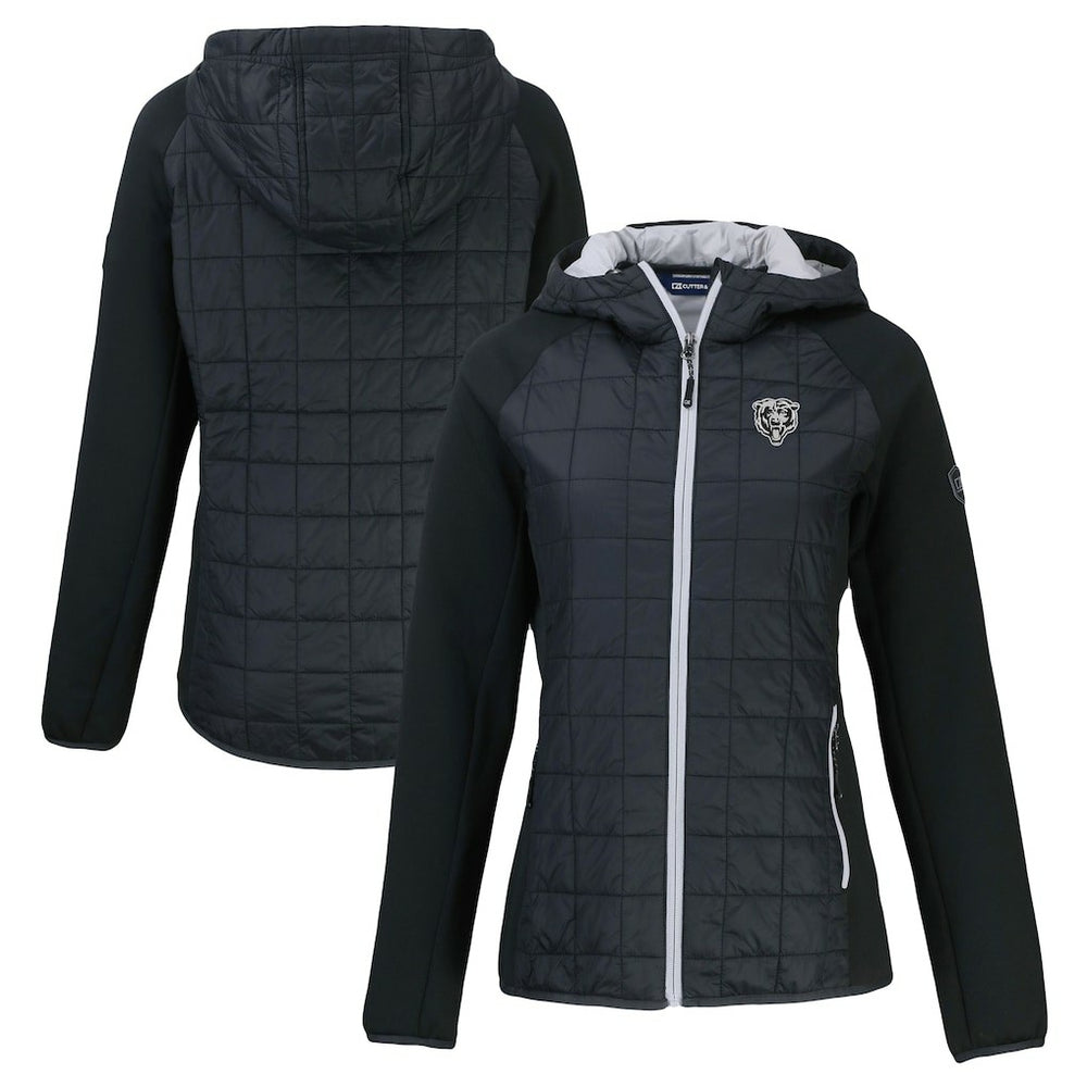 Chicago Bears  Cutter & Buck Women's Rainier PrimaLoft Eco Hybrid Full-Zip Hoodie Jacket