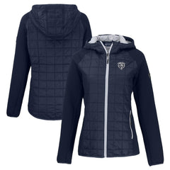 Chicago Bears  Cutter & Buck Women's Rainier PrimaLoft Eco Hybrid Full-Zip Hoodie Jacket