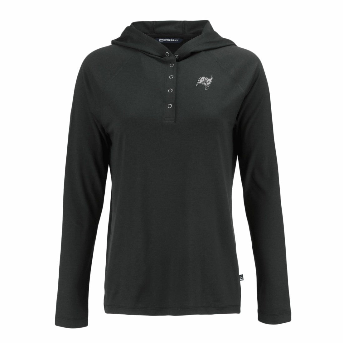 Tampa Bay Buccaneers  Cutter & Buck Women's Coastline Epic Comfort Eco Recycled Long Sleeve Hoodie T-Shirt