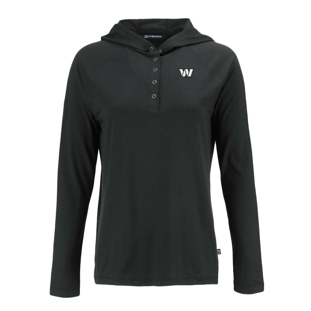 Washington Commanders  Cutter & Buck Women's Coastline Epic Comfort Eco Recycled Long Sleeve Hoodie T-Shirt