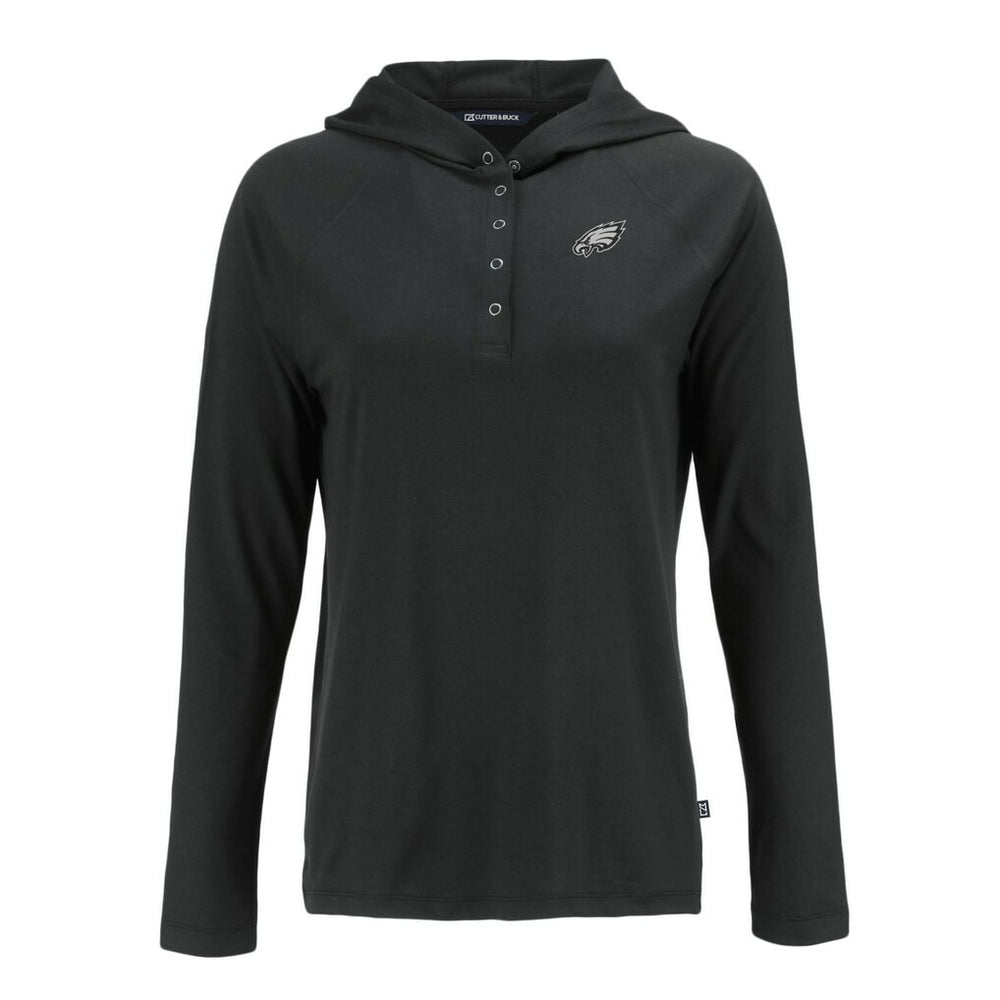 Philadelphia Eagles  Cutter & Buck Women's Coastline Epic Comfort Eco Recycled Long Sleeve Hoodie T-Shirt