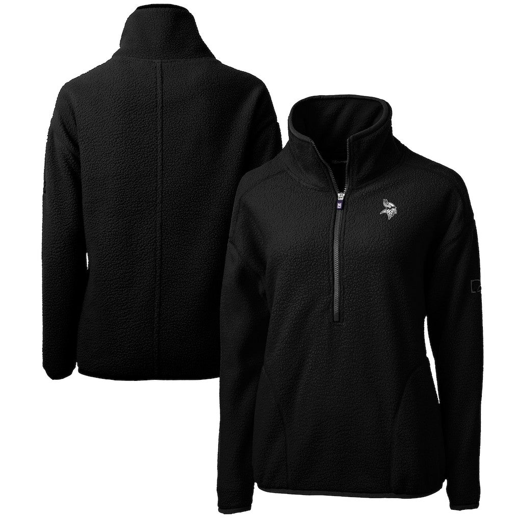 Minnesota Vikings  Cutter & Buck Women's Cascade Eco Sherpa Fleece Half-Zip Jacket